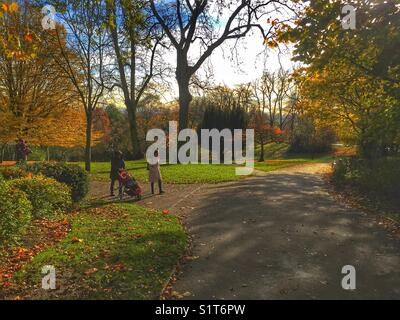 Waterlow Park in Highgate Village in a London, England on November 19 2017 Stock Photo