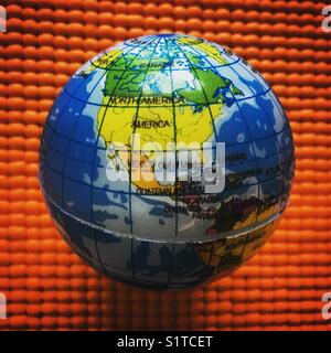Earth globe on North-America Stock Photo