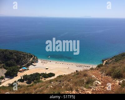 Gjipe beach Stock Photo