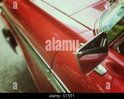 Red classic car Stock Photo