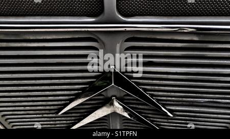 Linear Metallic grill on Citroen H van Stock Photo