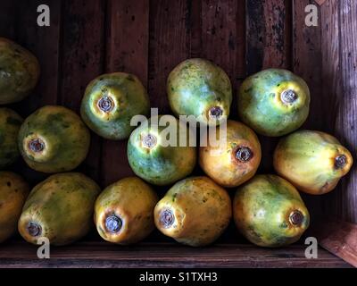 Papayas for sale Stock Photo