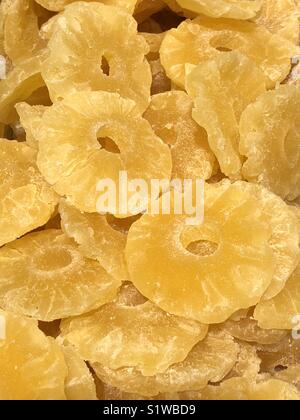 Fruit - Dried pineapple rings Stock Photo