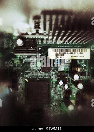 Computer printed circuit board Made in China Stock Photo