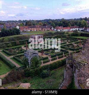 Elizabethan Garden, Kenilworth Castle Stock Photo