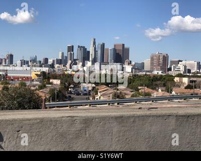 Downtown Los Angeles city skyline. Stock Photo