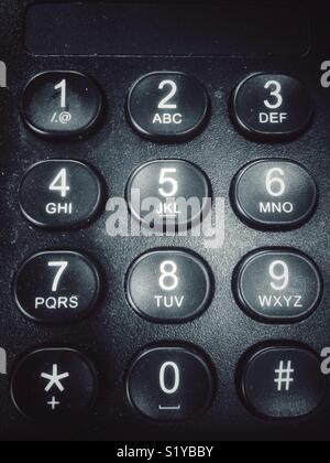 Telephone numbers keypad Stock Photo - Alamy