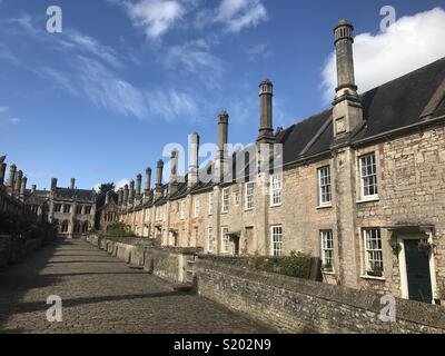 Vicar's Close, Wells, Somerset Stock Photo