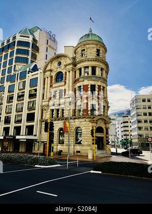 Public Trust Building, Lambton Quay, Wellington, New Zealand Stock Photo