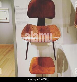 Eames chairs, Museum of Fine Arts, Boston, Massachusetts Stock Photo