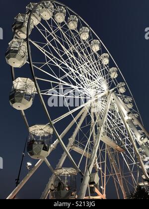 Bournemouth at night, the Big Wheel Stock Photo