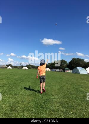 Lets go fly a kite Stock Photo