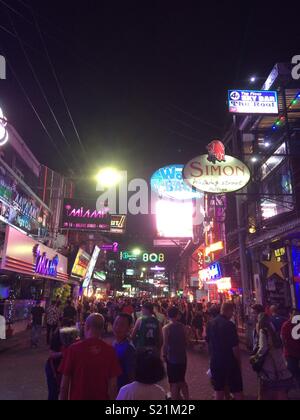 Walking Street, Pattaya, Thailand Stock Photo