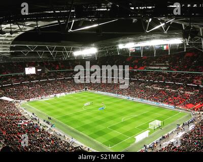 England vs Italy, Wembley stadium Stock Photo