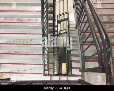 Stairs in shopping mall Stock Photo