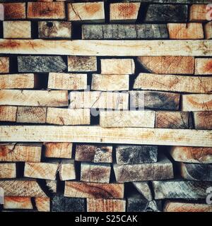Stack of wooden boards Stock Photo