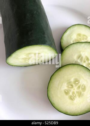 Cucumber slices Stock Photo