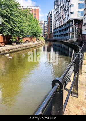 Rochdale Canal in Manchester Stock Photo