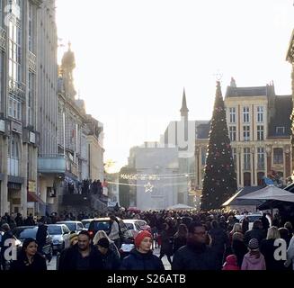 Lille Christmas market Stock Photo