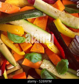 Roasted Vegetables Stock Photo