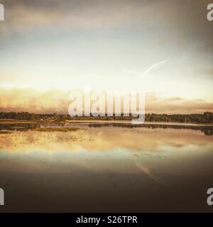 Hudson River in upstate New York Stock Photo