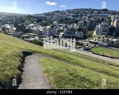 Ilfracombe zigzag path Stock Photo