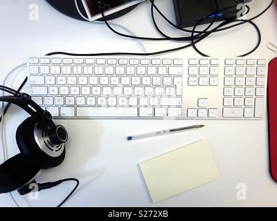 White workspace desk Stock Photo