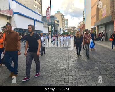 Boulevard of Sabana Grande, Caracas Venezuela. Main shopping street of the City. Vicente Quintero Stock Photo