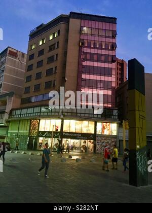 Boulevard of Sabana Grande, Humboldt Building, Caracas Venezuela. Main shopping area of Caracas. Vicente Quintero Stock Photo