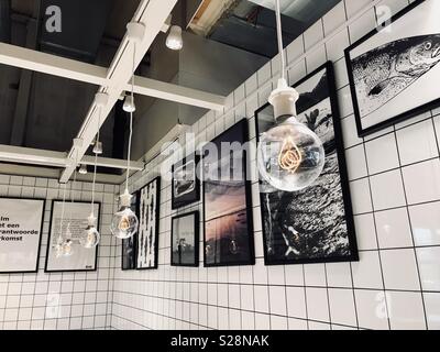 Ikea pictures corner exposition Netherlands Stock Photo