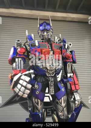 Optimus Prime from Transformers at meet and greet at Universal Studios in Florida, America 2018 Stock Photo