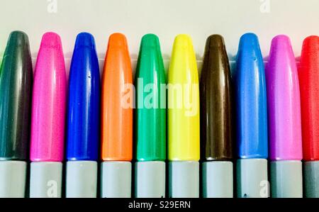 Colorful Sharpies art markers Stock Photo - Alamy