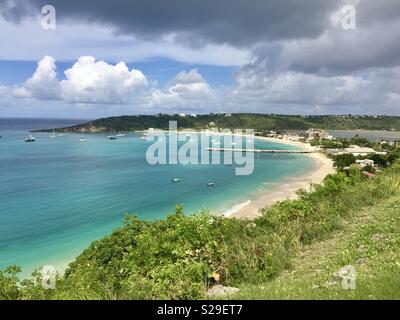 Sandy Ground beach in Anguilla, Caribbean Stock Photo - Alamy