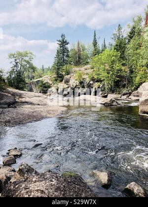 A stream in the Canadian Shield Stock Photo Alamy