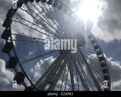 The iconic Centennial Wheel at Chicago’s Navy Pier. Stock Photo