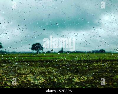 A rainy day on the countryside Stock Photo