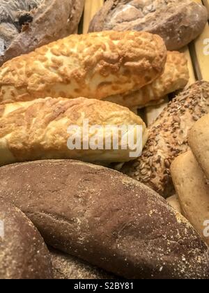 Different types of breads Stock Photo