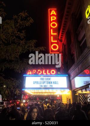 The Apollo theatre in Harlem, New York City, United States on America. Stock Photo