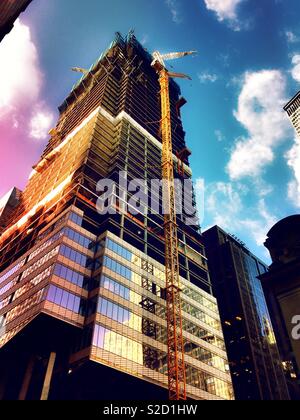 High-rise construction on 1 Vanderbilt Place, NYC, USA