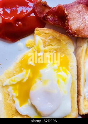 Bacon and egg breakfast Stock Photo