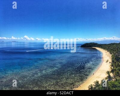 Mana island Fiji Stock Photo