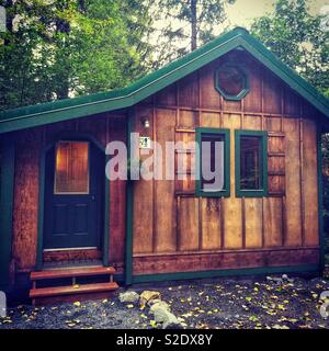Cabin in the Woods Stock Photo