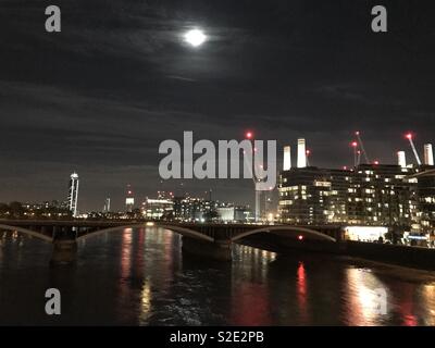 Battersea Power Station, night Stock Photo