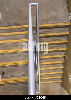 Concrete stairs viewed from above. Stock Photo