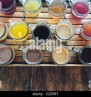 Coffee and tea tasting Stock Photo