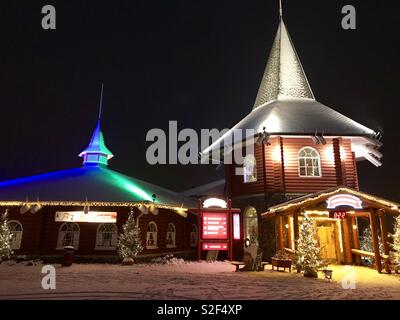 Santa Claus village. Lapland. Finland. Stock Photo