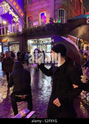 Rami Malek on Carnaby Street London Stock Photo