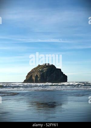 Face Rock, in Bandon, Oregon, USA. Stock Photo