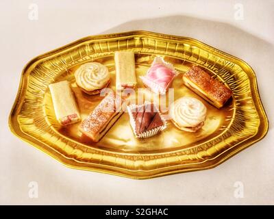 Selection of Mr Kipling cakes Stock Photo