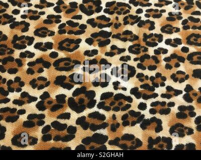 Leopard print fabric Stock Photo